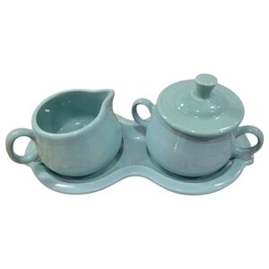 4-Piece Sugar Bowl and Creamer Set with Tray SEAMIST
